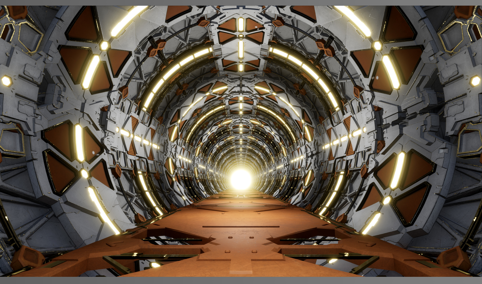 科幻走廊UE4模型 - 场景/空间/建筑 - 作品模型 - CG模型网
