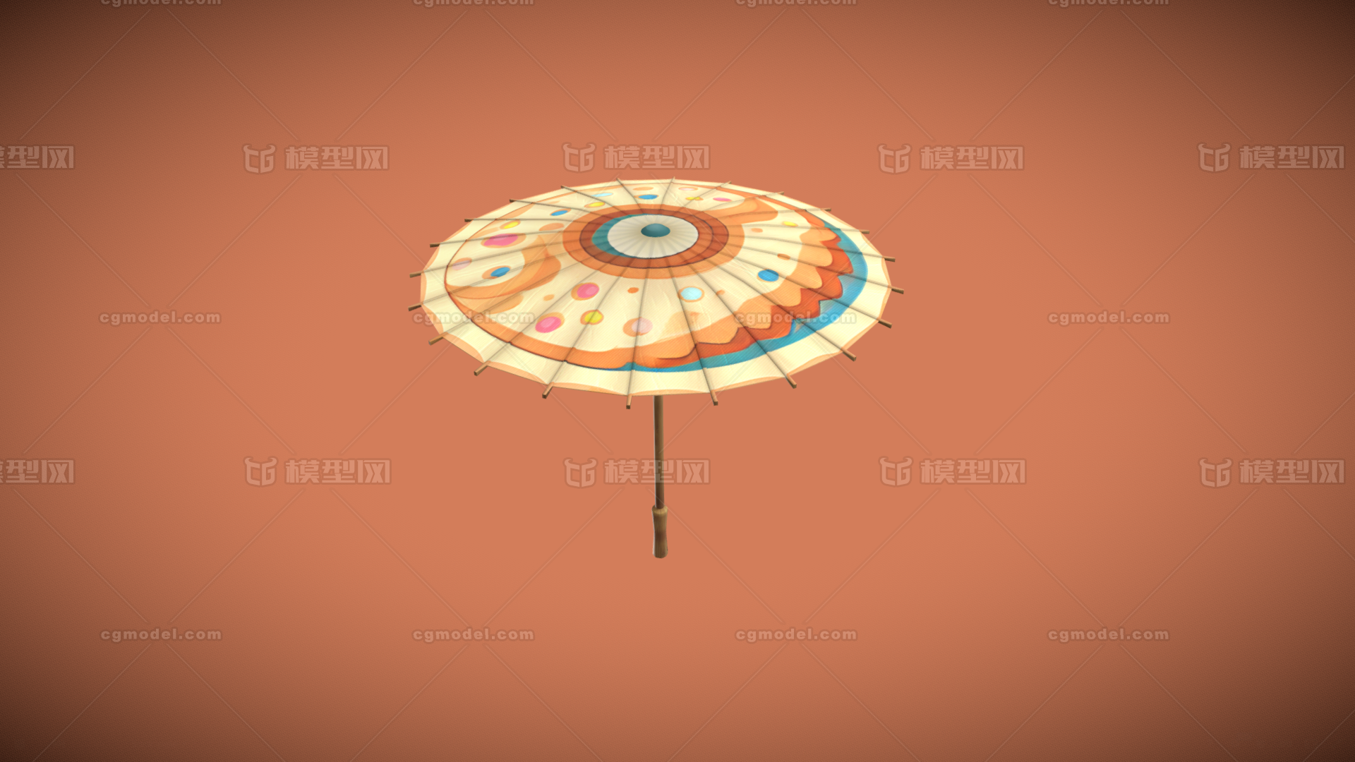 花伞 雨伞模型-个人用品模型库-FBX(.fbx)模型下载-cg模型网