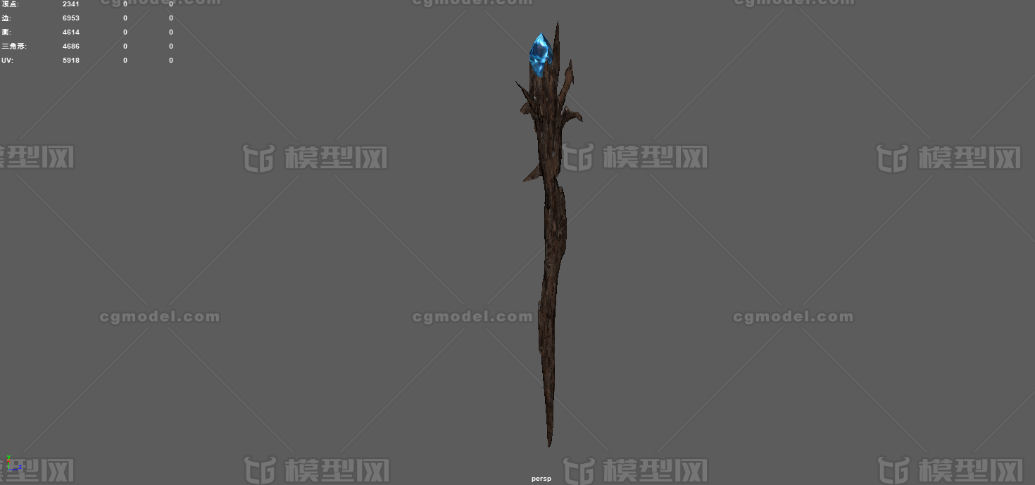 法杖 魔杖模型-冷兵器模型库-FBX(.fbx)模型下载-cg模型网