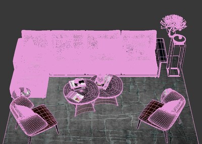 客厅 沙发 茶几 家具组合 家装_xiwangruci作品_家装客厅家装客厅_cg模型网
