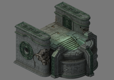 3转2写实场景模型 地下入口模型-古代场景模型库-3ds Max(.max)模型下载-cg模型网