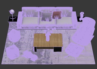 客厅 沙发 茶几 家具组合 家装_xiwangruci作品_家装客厅家装客厅_cg模型网