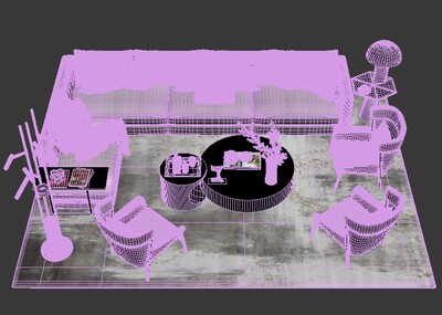 客厅 沙发 茶几 家具组合 家装_xiwangruci作品_家装客厅家装客厅_cg模型网