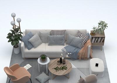 客厅 沙发模型-客厅模型库-3ds Max(.max)模型下载-cg模型网