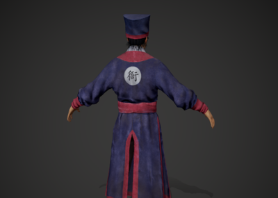 次世代 明朝模型-男人模型库-FBX(.fbx)模型下载-cg模型网