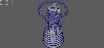 火箭引擎 火箭发动机模型-其他航天设施模型库-FBX(.fbx)模型下载-cg模型网