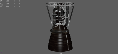 火箭引擎 火箭发动机模型-其他航天设施模型库-FBX(.fbx)模型下载-cg模型网