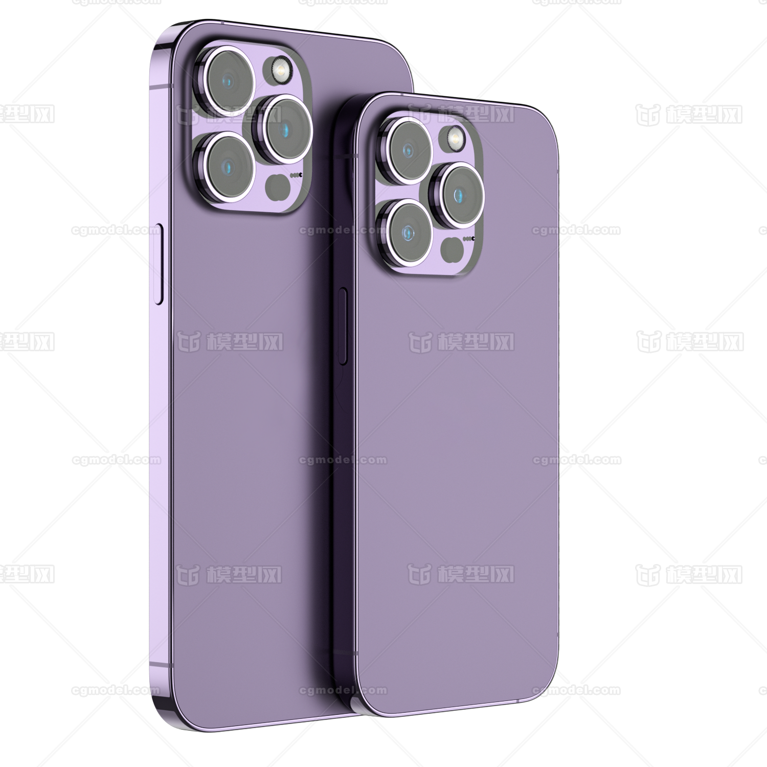 iP14Pro/Pro Max 手机模型模型-电话手机模型库-Cinema 4D(.c4d)模型下载-cg模型网