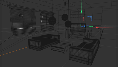 简单的室内场景 C4D模型-现代场景模型库-Cinema 4D(.c4d)模型下载-cg模型网
