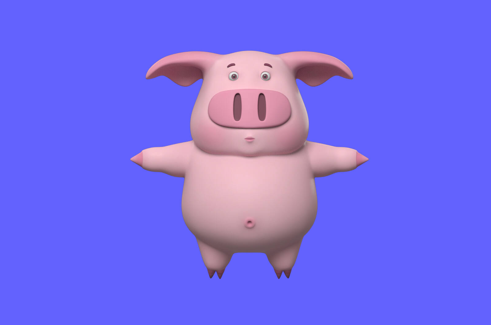IP猪模型 - 角色/人物/生物 - 作品模型 - CG模型网