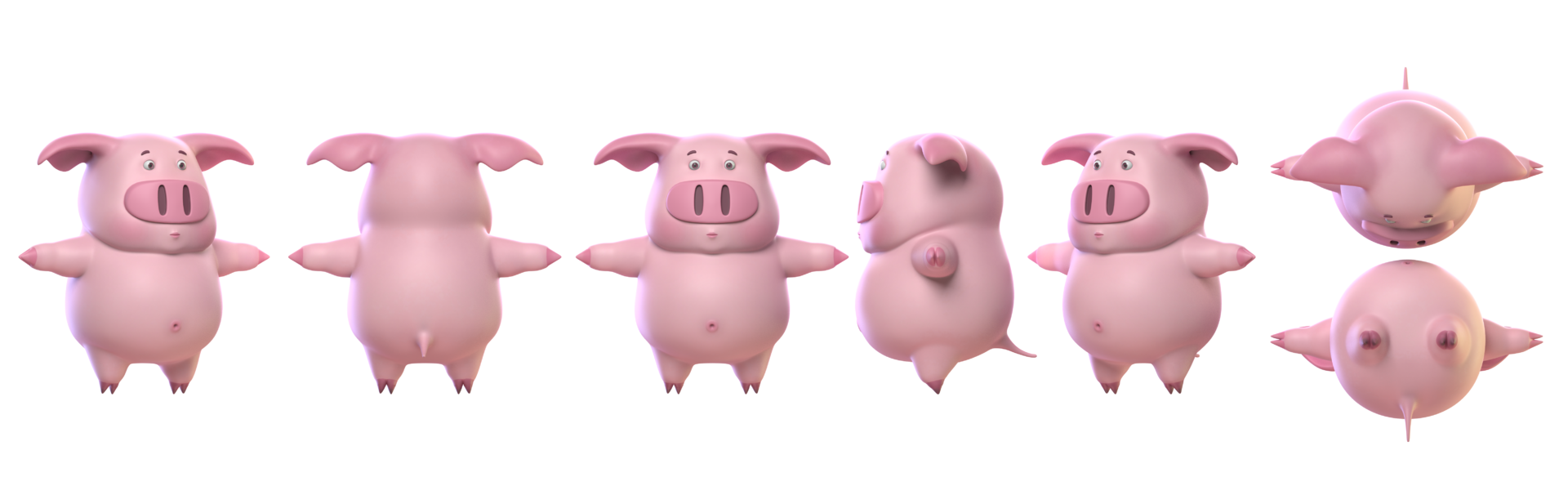 IP猪模型 - 角色/人物/生物 - 作品模型 - CG模型网