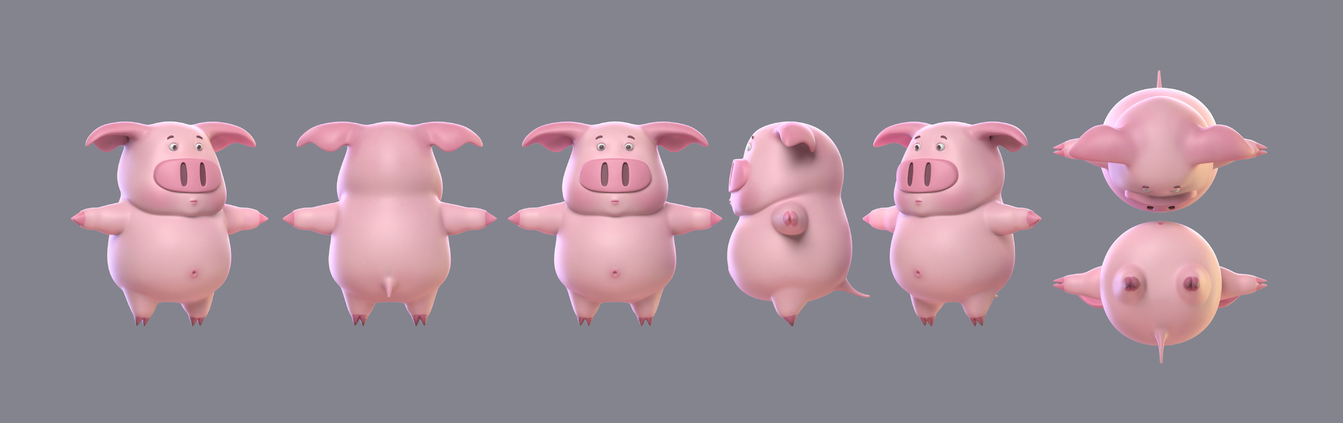 IP猪模型 - 角色/人物/生物 - 作品模型 - CG模型网