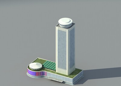 国际贸易中心大厦_万世流芳作品_建筑商业办公建筑商业办公_cg模型网