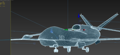 中国无侦7无人机模型-军用飞机模型库-3ds Max(.max)模型下载-cg模型网
