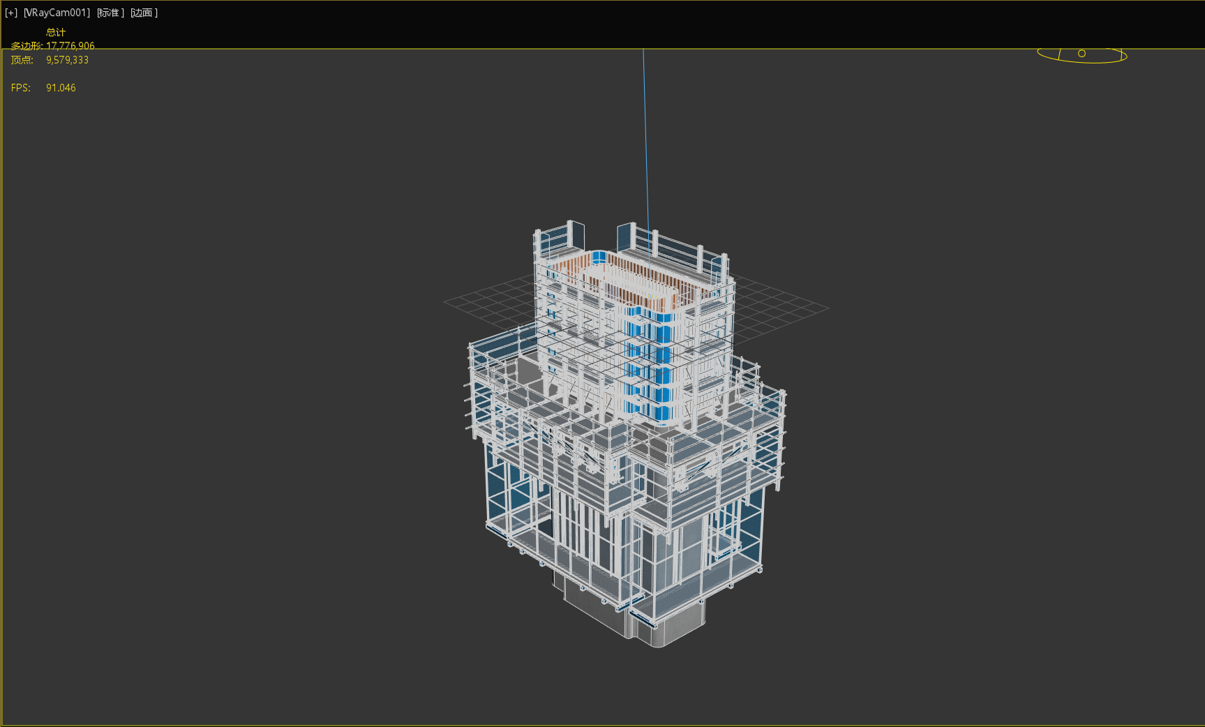 的液压爬升模型（爬模）模型 - 游戏/影视/动画 - 作品模型 - CG模型网