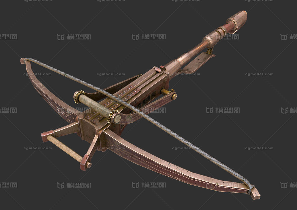 十字弓 十字弩模型-冷兵器模型库-FBX(.fbx)模型下载-cg模型网