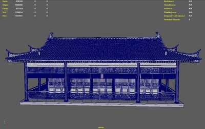 古建筑 房子模型-历史建筑模型库-Maya(.ma/.mb)模型下载-cg模型网