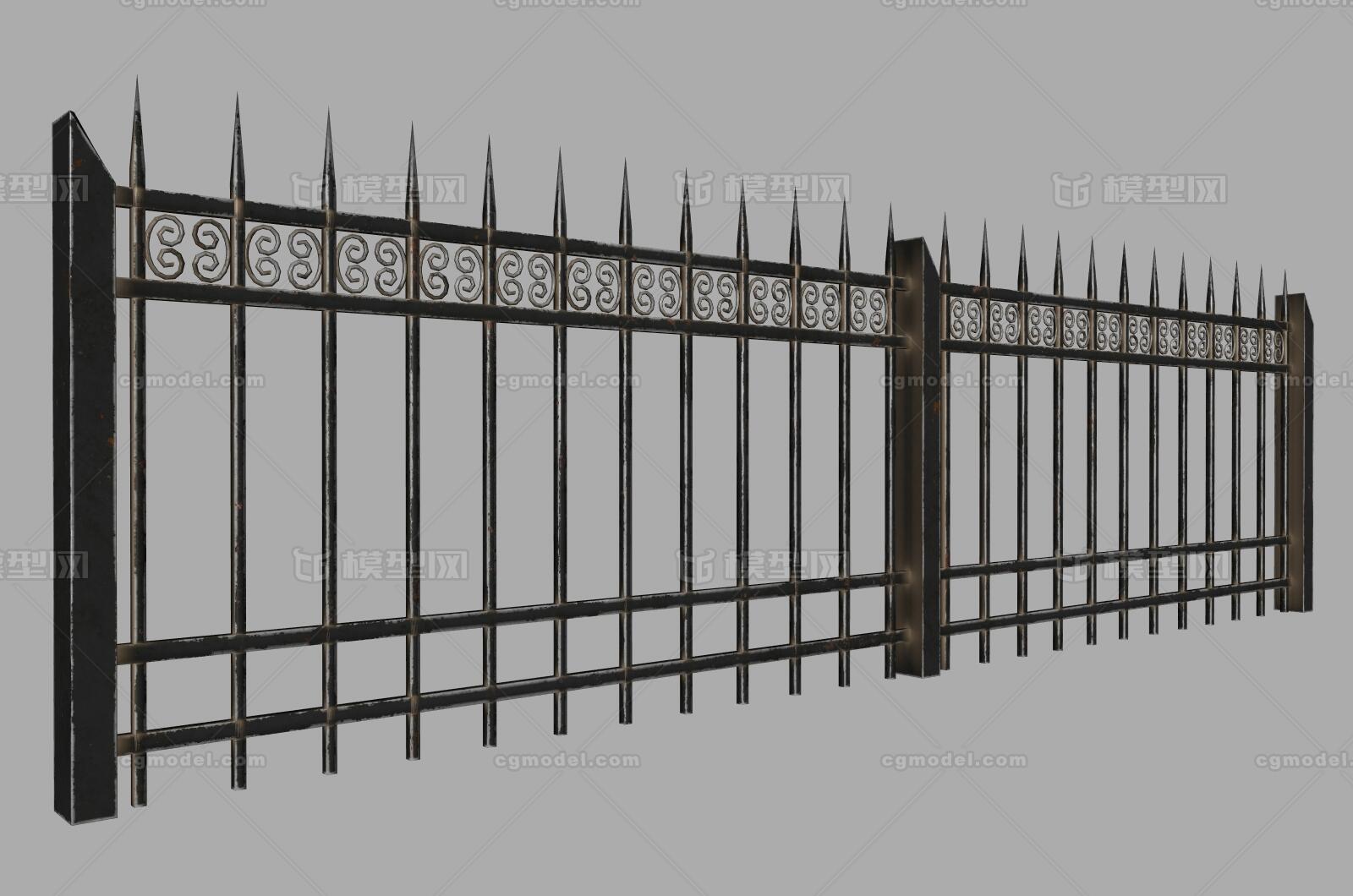 Fence 围栏模型-场景部件模型库-3ds Max(.max)模型下载-cg模型网