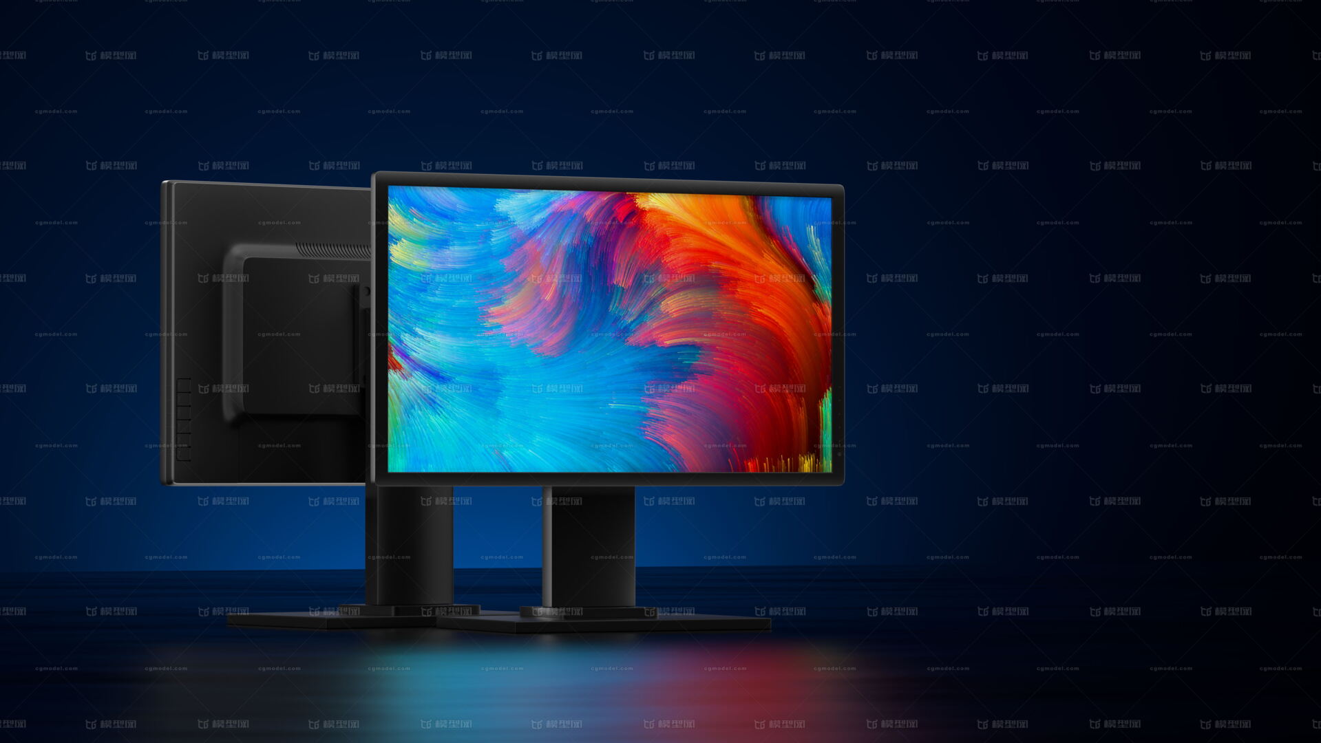 显示器 电脑显示器模型-电脑设备模型库-Cinema 4D(.c4d)模型下载-cg模型网