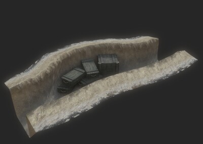 PBR 战地模型-场景部件模型库-3D Studio(.3ds)模型下载-cg模型网