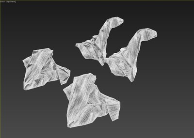 布 布条 破布模型 毛巾 烂布条 抹布 模型-场景部件模型库-3ds Max(.max)模型下载-cg模型网