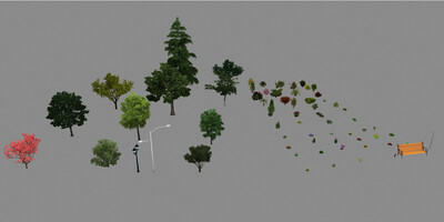 室外植物大全 灌木模型-树木模型库-3ds Max(.max)模型下载-cg模型网