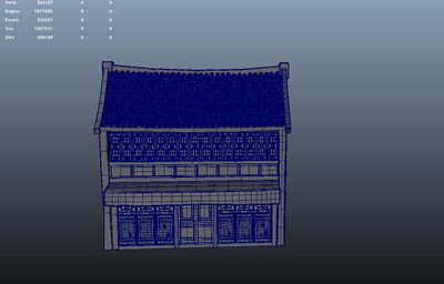 ***古建筑 古代商铺模型-古代场景模型库-Maya(.ma/.mb)模型下载-cg模型网
