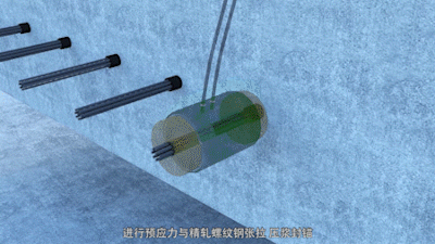 桥梁施工承台预应力 精轧螺纹钢张拉模型-工业设备模型库-3ds Max(.max)模型下载-cg模型网