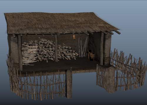 柴房  农村小院  农村柴房