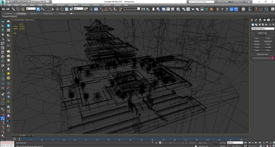 日本武士古风建筑场景 古代风格建筑模型-古代场景模型库-3ds Max(.max)模型下载-cg模型网