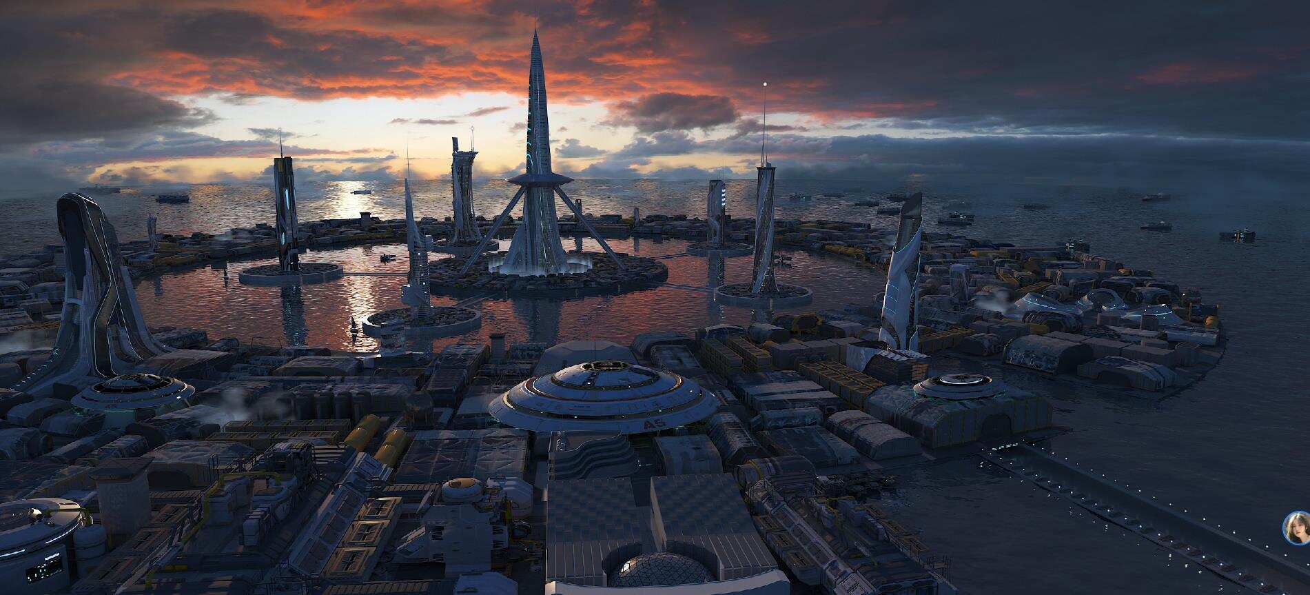 外星基地,科幻场景,模型 - 场景/空间/建筑 - 作品模型 - CG模型网