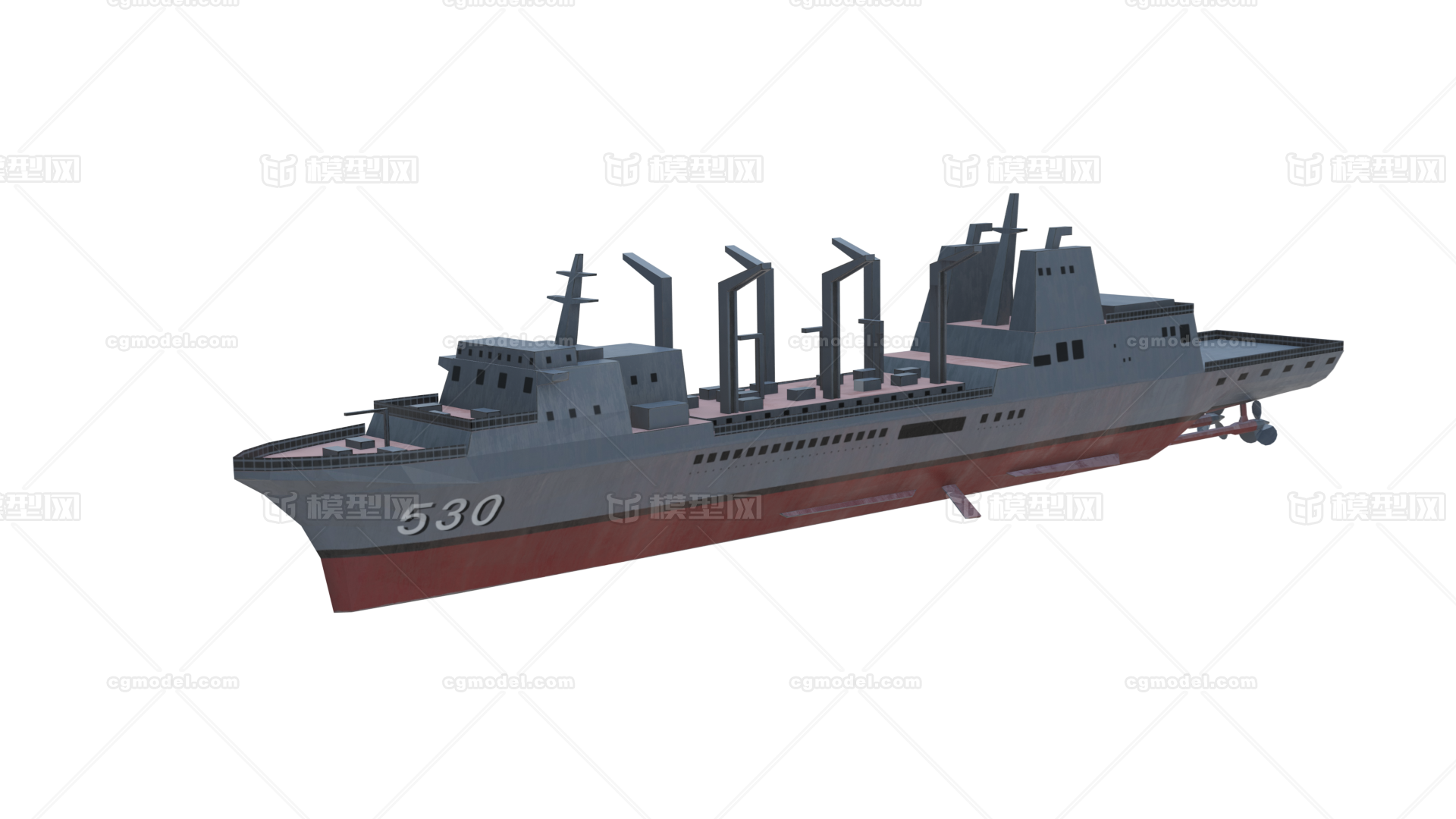 武夷级补给舰 补给舰模型-军舰模型库-3ds Max(.max)模型下载-cg模型网