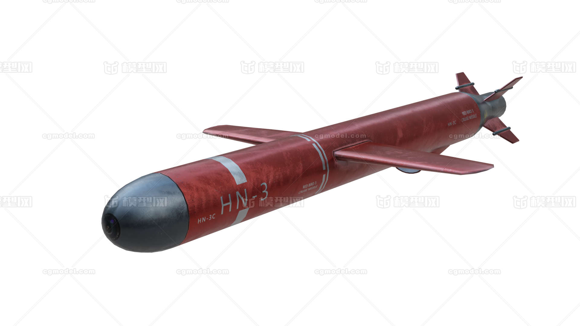 HN-3巡航战略导弹 HN-3模型-其他器械模型库-3ds Max(.max)模型下载-cg模型网