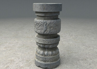 石柱 古代石柱模型-其他模型库-3ds Max(.max)模型下载-cg模型网