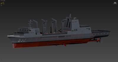 武夷级补给舰 补给舰模型-军舰模型库-3ds Max(.max)模型下载-cg模型网