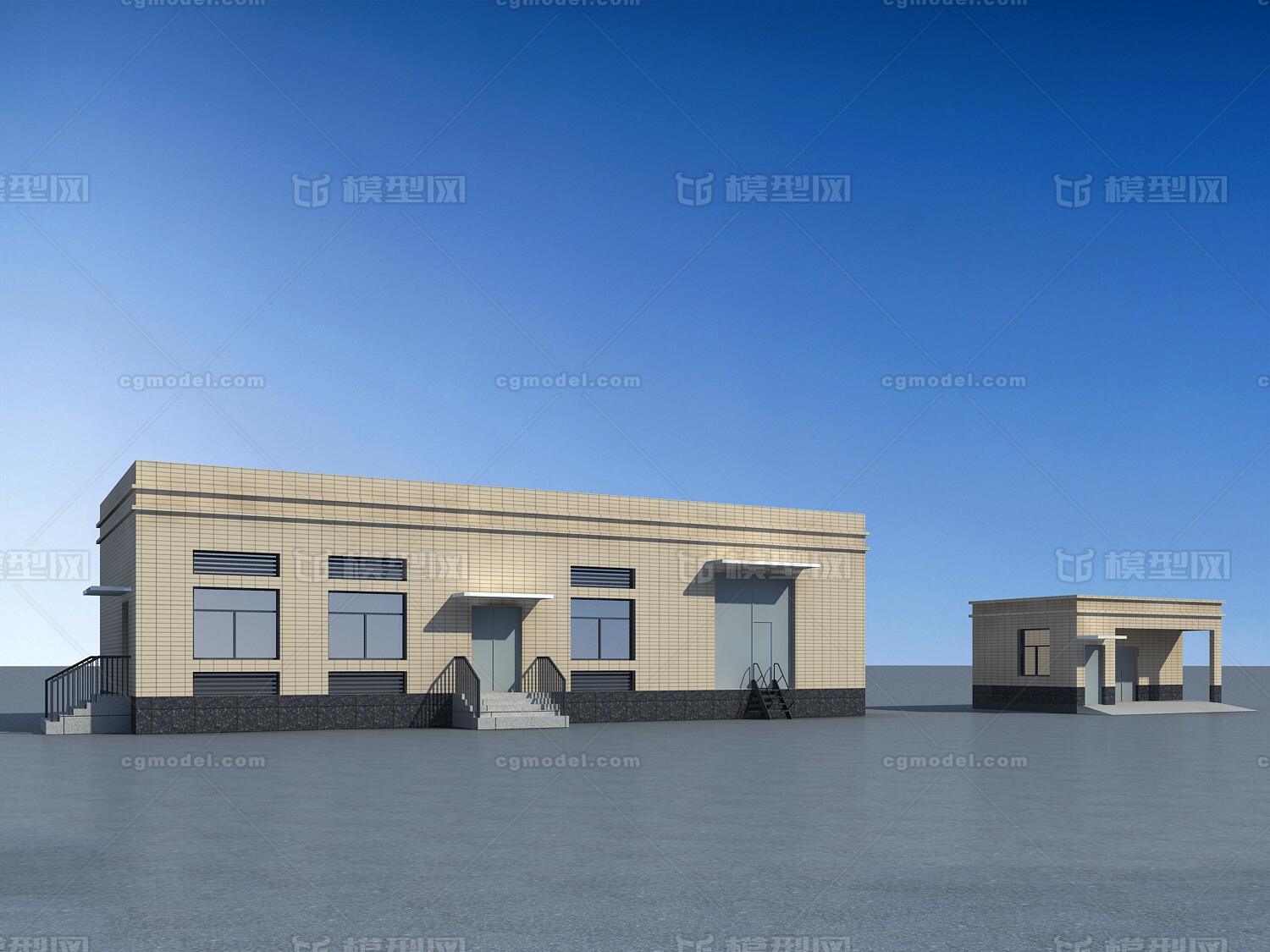 仓库 办公楼模型-商业办公模型库-3ds Max(.max)模型下载-cg模型网