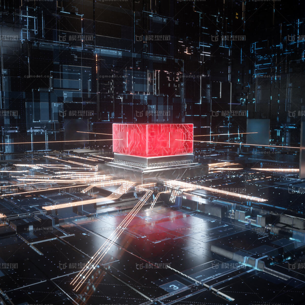 C4D OC模型-科幻场景模型库-Cinema 4D(.c4d)模型下载-cg模型网