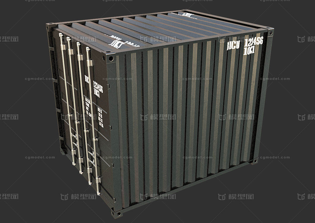 集装箱 PBR材质模型-场景部件模型库-FBX(.fbx)模型下载-cg模型网