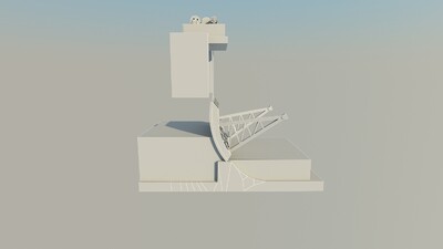 弧形闸门 南水北调模型-现代场景模型库-FBX(.fbx)模型下载-cg模型网