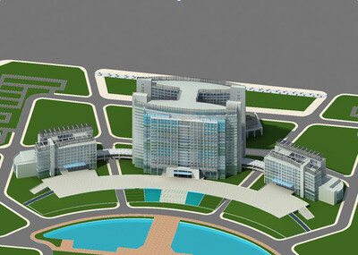 东莞南城规划模型-现代场景模型库-3ds Max(.max)模型下载-cg模型网
