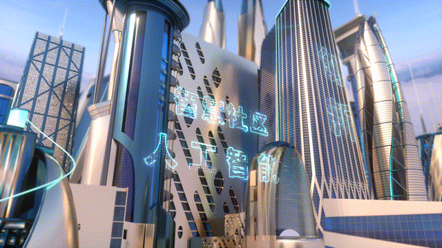 C4D 高端科技城市模型-科幻场景模型库-Cinema 4D(.c4d)模型下载-cg模型网