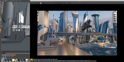 C4D 高端科技城市模型-科幻场景模型库-Cinema 4D(.c4d)模型下载-cg模型网