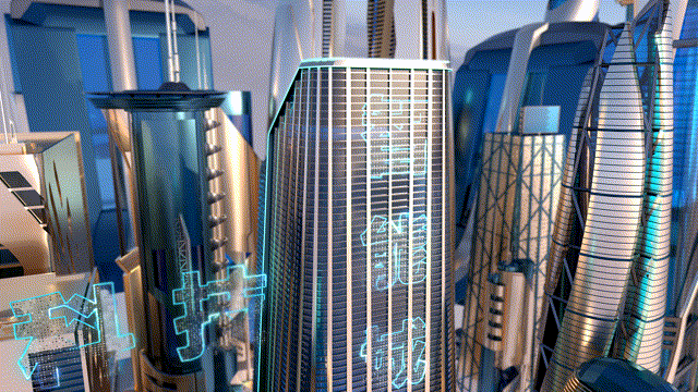 C4D 高端科技城市模型-科幻场景模型库-Cinema 4D(.c4d)模型下载-cg模型网