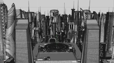 C4D 高端科技城市 未来城市 赛博朋克 30S工程 赠送A模型-科幻场景模型库-Cinema 4D(.c4d)模型下载-cg模型网