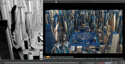 C4D 高端科技城市模型-科幻场景模型库-Cinema 4D(.c4d)模型下载-cg模型网