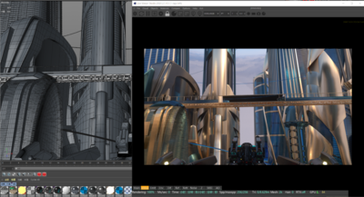 C4D 高端科技城市模型-科幻场景模型库-Cinema 4D(.c4d)模型下载-cg模型网