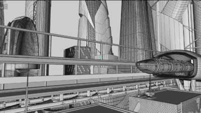 C4D 高端科技城市模型-科幻场景模型库-Cinema 4D(.c4d)模型下载-cg模型网