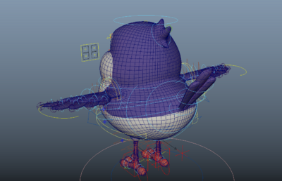 小鸟 bird模型-飞禽模型库-Maya(.ma/.mb)模型下载-cg模型网
