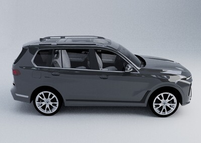 2023款德系X7轿车汽车SUV 可开门模型-轿车模型库-Maya(.ma/.mb)模型下载-cg模型网
