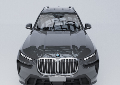 2023款德系X7轿车汽车SUV 可开门模型-轿车模型库-Maya(.ma/.mb)模型下载-cg模型网
